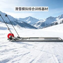 Ski Machine Simulation Comprehensive Training Equipment, Physical Training Board, Multi-Functional Magnetic Resistance Arm Strength Training Device, Adjustable, Commercial Use