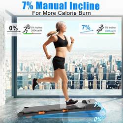 Compact Portable Treadmill for Home Use, Silent Fitness Upgrade Model, Electric Running Machine with Accessories