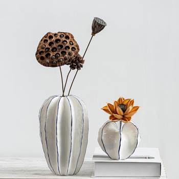 
Modern style simulated fruit crafts small mouth vase creative ceramic dried flower arrangement home life gardening decoration