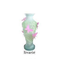 【520 Gift】Livarie Colorful Butterfly Vase - Romantic Gift for Birthday, Housewarming, or Wedding