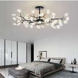 Nordic postmodern style lamps personalized creative lighting designer chandeliers branch tree fork glass chandeliers
