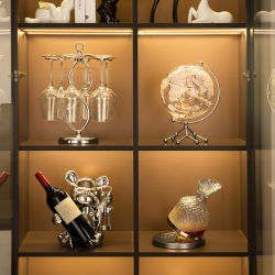 Modern Wine Cabinet Decorations, Light Luxury High-End Home Furnishings, Living Room Entrance, Tv Sideboard, Violent Bear Wine Rack