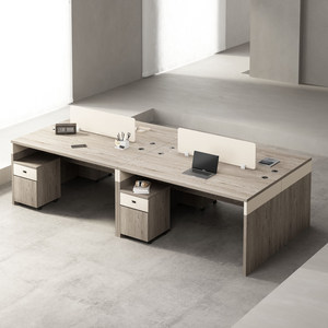 
Office furniture staff desk staff station simple modern screen four 4 double positions 6 workstation table and chair combination