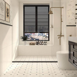 French Style Retro Swallow Wall Tiles Flower Tiles Story Cream Style Bathroom Bathroom Toilet Non-Slip Wear-Resistant Floor Tiles