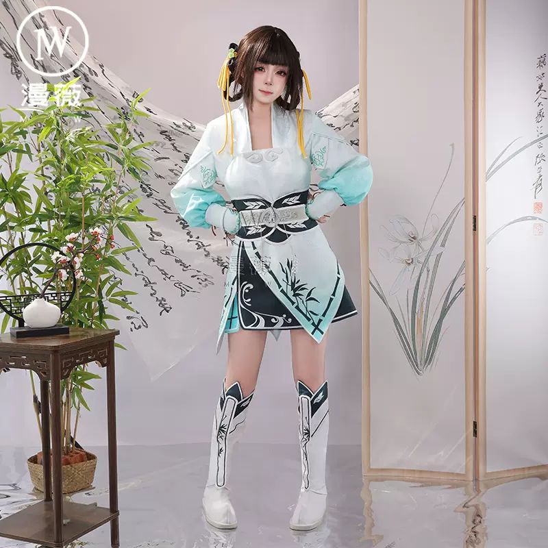 人渣反派自救系統寧嬰嬰コスプレ衣装Mサイズ