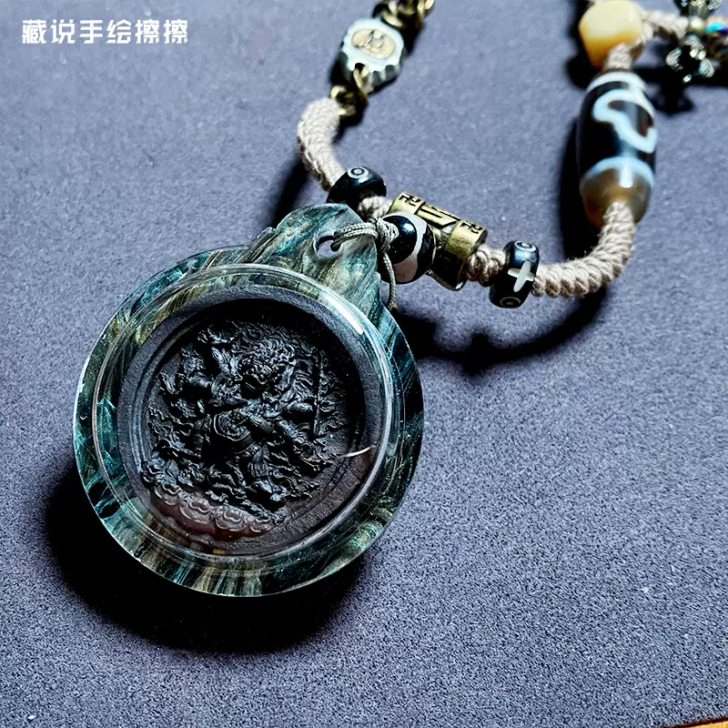 六臂大黒天の装飾品 65x48mm