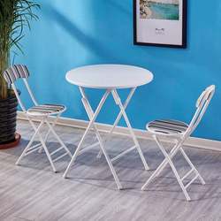 Folding table small round dining table for home use 2 people can store simple table for eating outdoor tables and chairs simple round table balcony