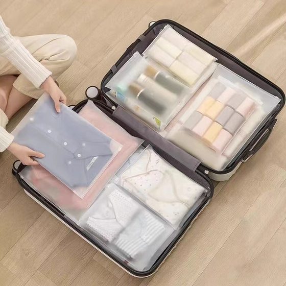 
[Youyou Selection] Travel Storage Bag Clothes Underwear Shoes Transparent Waterproof and Dustproof Storage Bag Luggage
