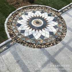 Park, courtyard, balcony floor tiles, villa outdoor outdoor tiles, antique stone mosaic garden tiles