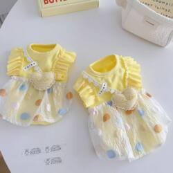 Pet Clothing Autumn New Bubble Skirt Breathable Cat and Dog Clothes Sun Protection Ice Silk Bichon Cool Clothing Refreshing