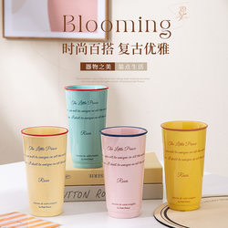Large-Capacity Ceramic Water Cup, High Aesthetic Value, Ins-Style Coffee Cup, Retro Design for Men and Women, Household Drinking Mug