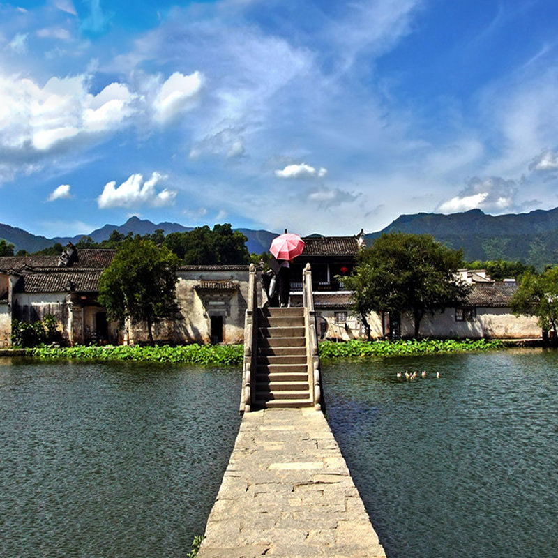 宏村黄山3天2晚16人小团两晚至尊4钻酒店 高铁站接送1对1管家服务