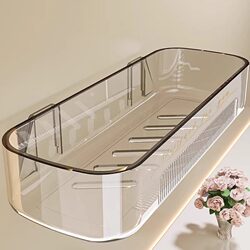 Bathroom Shelf, No-Drill Wall-Mounted Storage Rack for Washbasin, Toilet, and Cosmetics