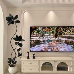 Artificial Green Plant Black Rubber Tree, High-End Luxury Indoor Living Room Fake Green Plant, High-Class Floor-Standing Decoration Fake Tree