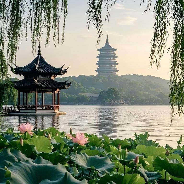 浙江旅游杭州西湖景区雷峰塔灵隐寺纯玩一日团