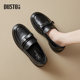 Dadong loafers women's shoes 2025 autumn new fashion trend comfortable simple round head bow set feet 5030