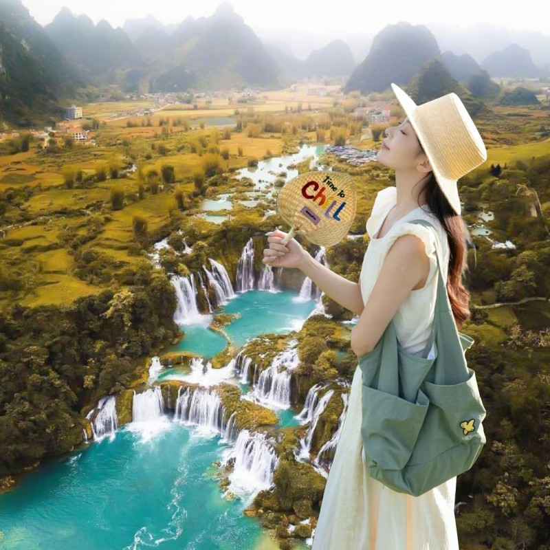 南宁崇左巴马旅游3天2晚德天瀑布明仕田园三门海纯玩私家团包车