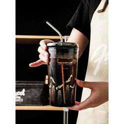 Thickened Fruit Tea Cup, Trendy Straw Cup, Adult Milk Cup, Coffee Cup, Girly Drinking Cup