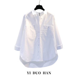 White Shirt for Women 2026 Summer New Style Sun Protection Shirt Niche Loose Versatile Stylish Shirt Fashionable Top for Women