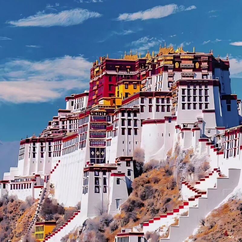 含机票 西藏旅游拉萨林芝羊湖布达拉宫7天6晚纯玩跟团游8人小团