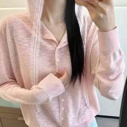 Early Spring Hooded Top--K10--3.29【Bust 108 Length 58】