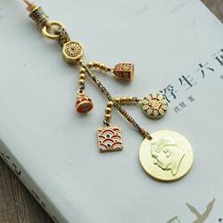 High-End Woolen Car Hanging Ornaments for Rearview Mirrors, Unisex Styles, Car Interior Pendants