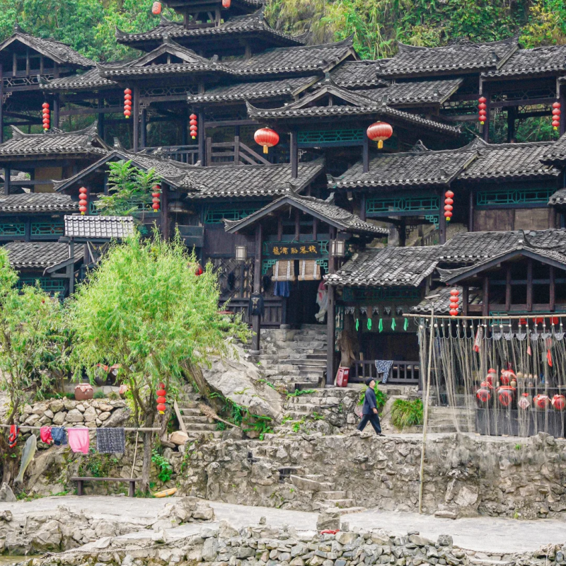 宜昌特色4日游三峡千古情三峡人家清江画廊两坝一峡三峡瀑布纯玩