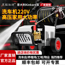 Black Cat High-Pressure Car Washing Machine 220V High-Power Household Washing Machine Car Wash Shop Cleaning Machine Commercial Floor Washing Machine