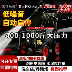 Black Cat High-Pressure Car Washer 220V High-Power Household Car Wash Machine for Car Wash Shops and Farms, Powerful Low-Noise Cleaning Machine