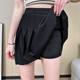Pocket pleated skirt skirt elastic waist elastic short skirt women fat mm large size slim versatile skirt skirt pants