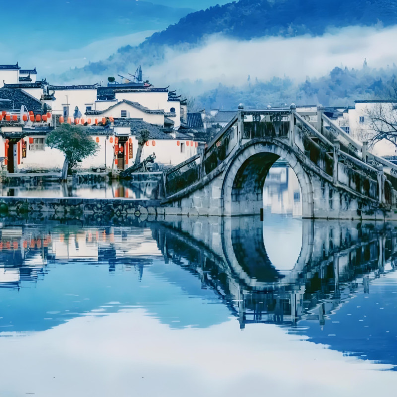 黄山旅游4日纯玩西递宏村千岛湖篁岭九华山新安江山水迎客松跟团