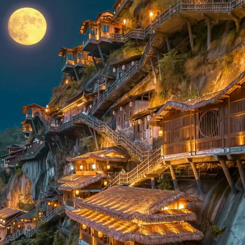 江西安徽旅游纯玩6天5晚跟团游婺源篁岭望仙谷景德镇黄山西递宏村