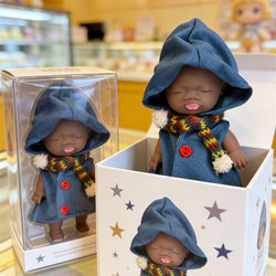 14cm Natasha Black Doll Stress Relief Toy Prank for Office Workers Anxiety Relief Gadget with Clothes Dark Magician