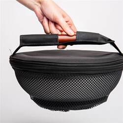 Outdoor Wok, Uncoated Cooking Pot, Portable Mini Non-Stick Pan, Camping Cookware, Portable and Detachable