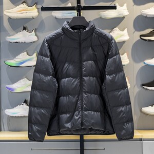 
Li Ning Genuine Fitness Series Men's Fashion Simple Sports Training Warm Stand Collar Down Jacket AYMV221-4