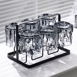 High-End Glass Cup Set, Household Drinking Cup, Glass Tea Cup, High Temperature Resistant Cup, Large Capacity Glass Cup Set