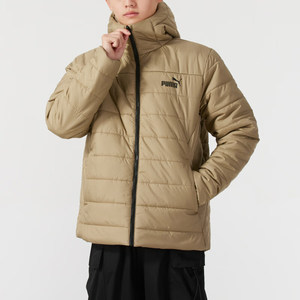 
Puma/Puma authentic 2024 winter new men's sports and casual warm hooded cotton jacket 672418-67