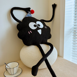 Cute Briquette-Shaped Sleeping Pillow, Plush Cushion, ins Style Living Room Sofa Backrest, Windowsill Pillow, Nap Pillow