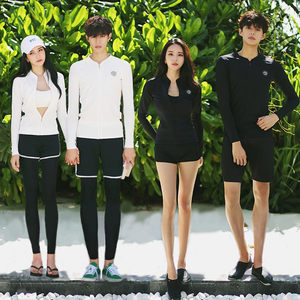 
New Korean version of men and women couples scuba suits for split zipper long sleeves trousers sports surfing snorkeling swimsuit