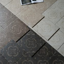 Medieval Style Retro Black Begonia Flower Tiles Bathroom Kitchen Entrance Non-Slip Floor Tiles Restaurant Chain Homestay Tiles