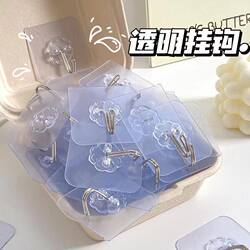 24 Super Strong Adhesive Hooks for Door, Strong Adhesive Hooks with High Load-Bearing Capacity for Bathroom, Shower Room, Student Dormitory