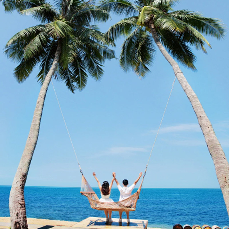 全国到海南三亚旅游5天游艇出海/直升机体验/水世界 纯玩无购物