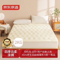 Made in Tokyo, Four Seasons Cloud Soft Mattress, 100% Virgin Feather Velvet, Class a Mattress Pad, Tatami Cream White