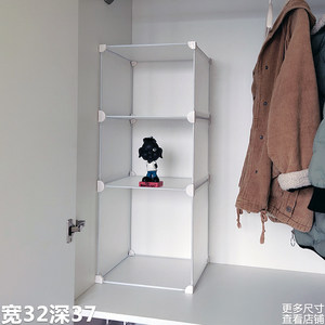 
Wardrobe storage rack plastic wardrobe partition nail-free classification wardrobe rack storage cabinet storage compartment combination hot sale