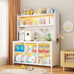 Baby Feeding Table Storage Cabinet, Baby Supplies Storage Rack, Multi-Functional Thickened Storage Cabinet, Wall-Mounted Integrated Sideboard