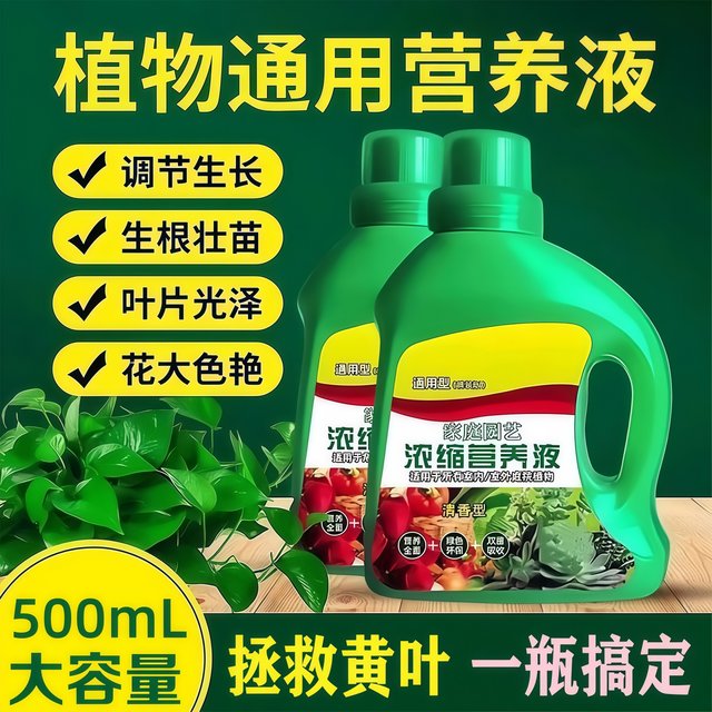 Plant nutrition solution universal home -cultivated flowers green spiny green plants, succulent potted potted fortune tree liquid fertilizer
