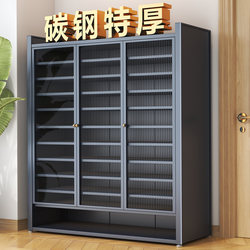 Steel Shoe Cabinet for Home Use, Entryway Storage Cabinet, Doorway Storage Cabinet, Large Capacity Multi-Layer Storage Cabinet, Dust-Proof Shoe Rack