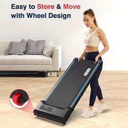 Portable Foldable Treadmill for Home Use, Simple Electric Small Indoor Silent Fitness Machine