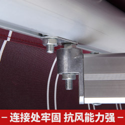 Awning folding retractable awning outdoor rainproof awning balcony L facade courtyard retractable awning