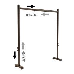 Clothes Drying Rack with Telescopic Rod, Floor-Standing Bedroom Clothes Rack, Simple Small Balcony Clothes Drying Rack, Window Sill Clothes Drying Rod